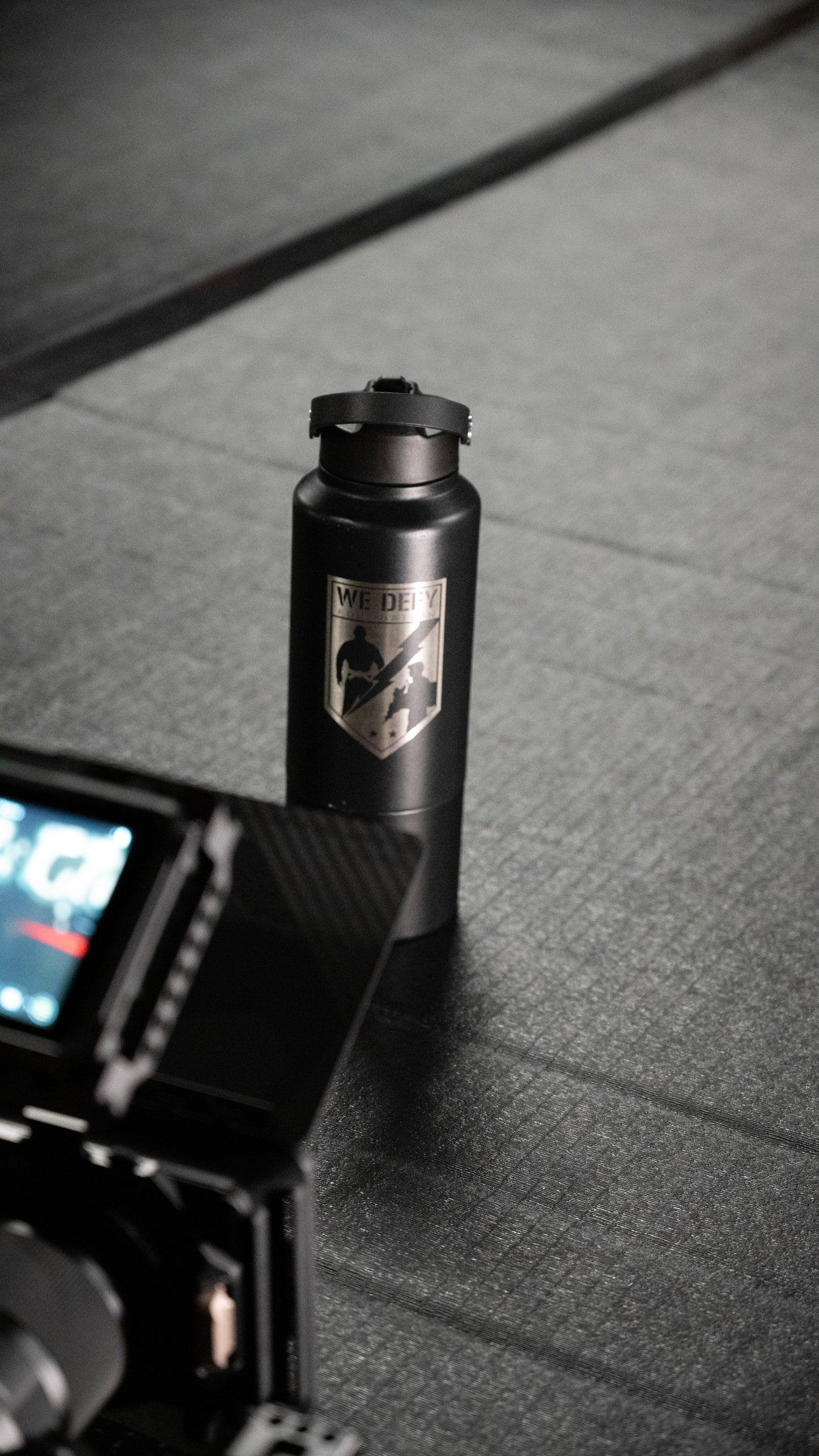 Flobottle Special Edition: Hydrate for a Cause with We Defy Support- Black